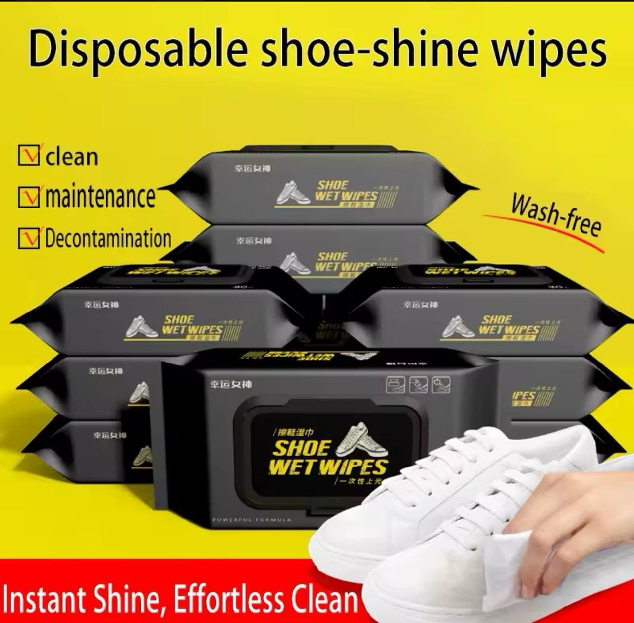 80-pieces shoe wipes